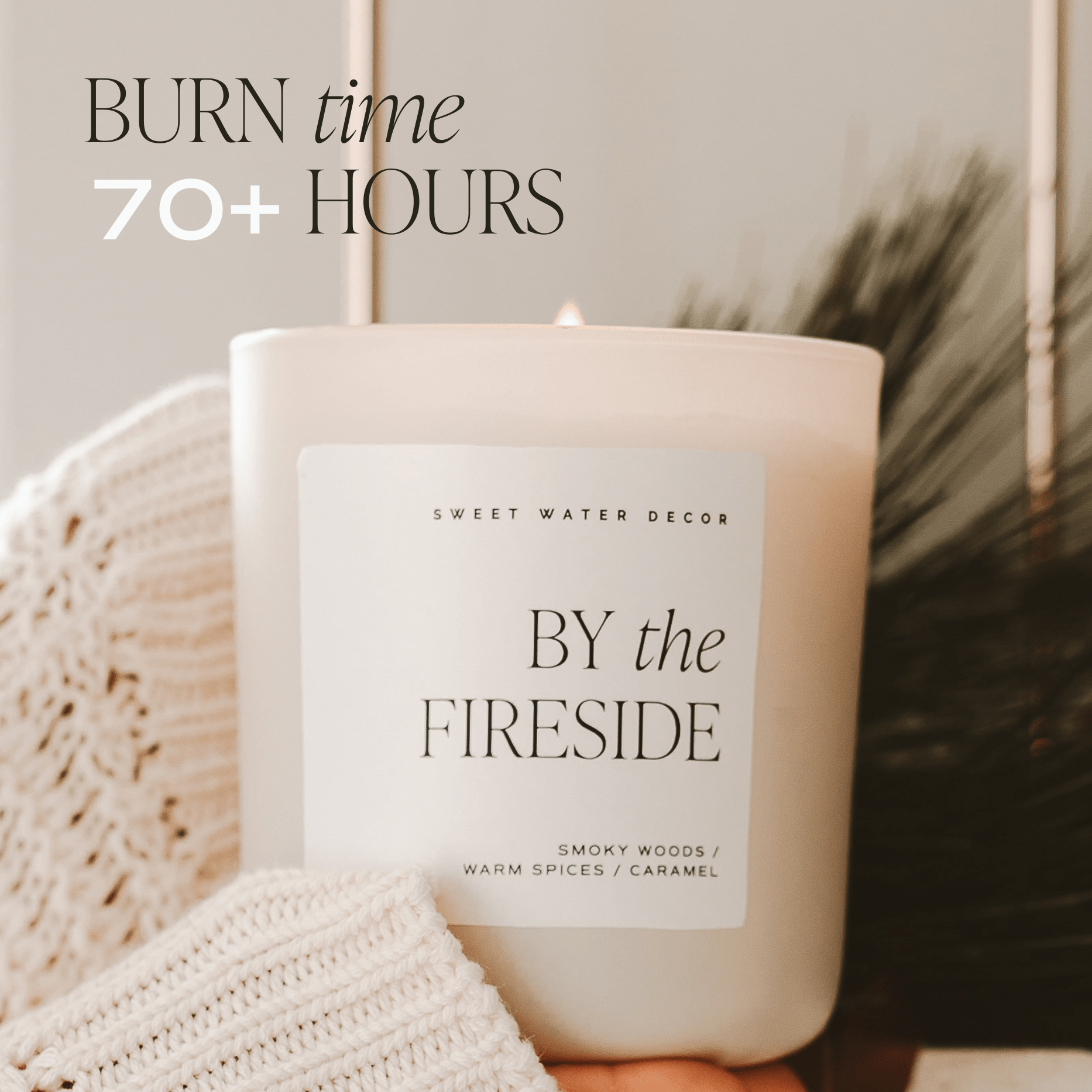 FAVORITE SWEATER SOY CANDLE - TAN MATTE JAR - 15 OZ