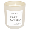 FAVORITE SWEATER SOY CANDLE - TAN MATTE JAR - 15 OZ