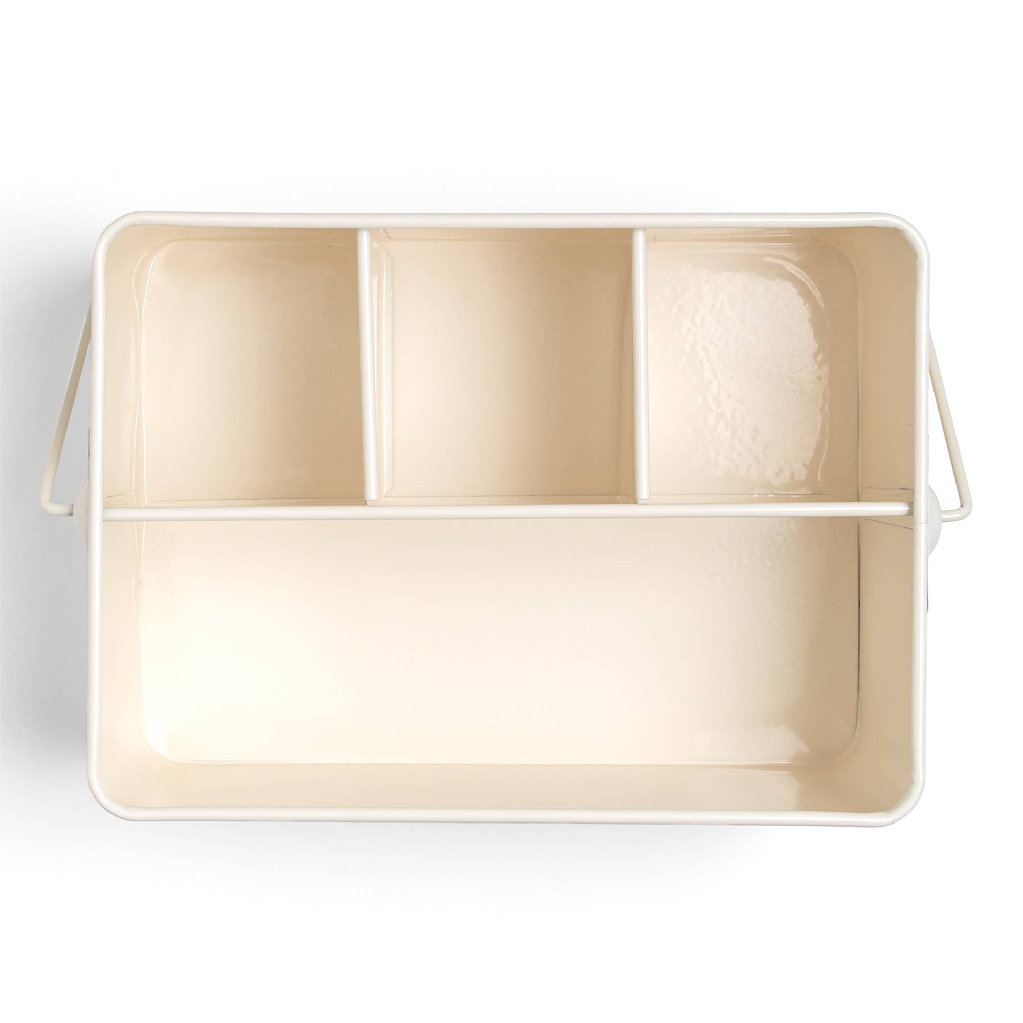YELLOW CHECK UTENSIL CADDY