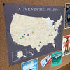 USA MAP POSTER - CHARCOAL GREY