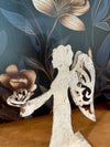 DISTRESSED ANGEL WITH ROSE