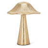 RIBBED MUSHROOM - GOLD: LARGE (7"H)