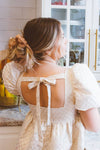 BLUSH WAFFLE KNIT JUMBO SCRUNCHIE