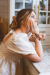 BLUSH WAFFLE KNIT JUMBO SCRUNCHIE