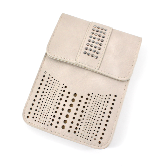 SMALL CROSSBODY BAG TAUPE STAMPED