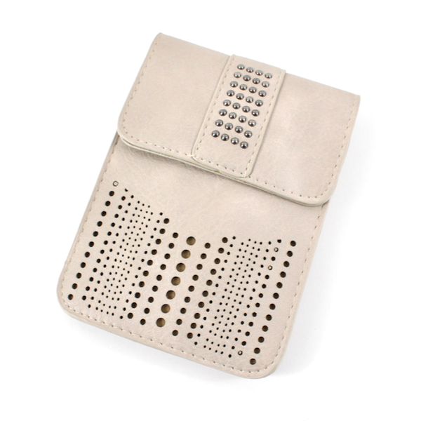 SMALL CROSSBODY BAG TAUPE STAMPED