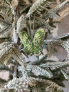 BUTTERFLY/DOVE ORNAMENT, GLASS BEADS, 3.5"