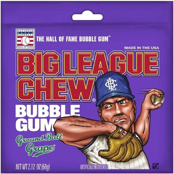 BIG LEAGUE CHEW GRAPE BUBBLE GUM