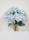 18" BLUE SOFT SILK HYDRANGEA FLOWER BUSH