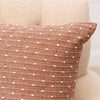 PILLOW - BROWN WITH KANTHA STITCH
