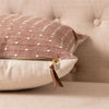 PILLOW - BROWN WITH KANTHA STITCH