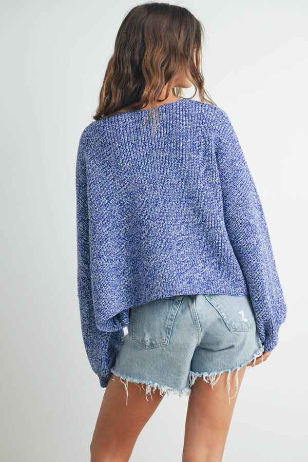 V-NECK BUTTON DOWN LONG SLEEVE CARDIGAN