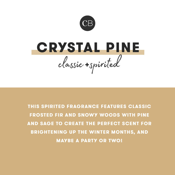 HOLIDAY PATTERN PLAY - CRYSTAL PINE PETITE JAR, 8 oz