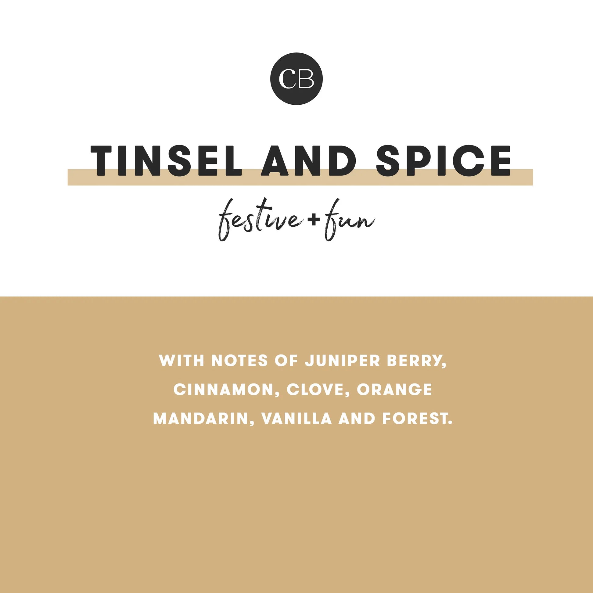 HOLIDAY PATTERN PLAY - TINSEL & SPICE PETITE JAR, 8 oz
