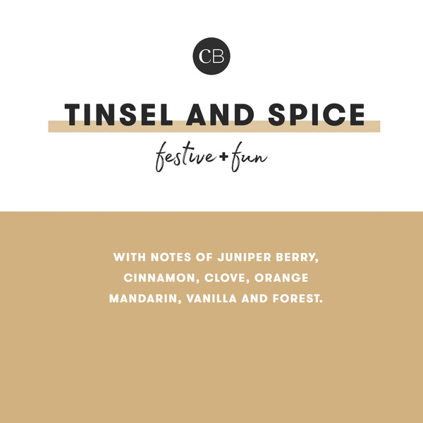 HOLIDAY PATTERN PLAY - TINSEL & SPICE PETITE JAR, 8 oz