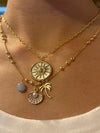 GOLD FULL SUN WHITE BACKROUND NECKLACE CBK