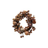 21" Round Faux Apples & Berries Wreath, Distressed Finish