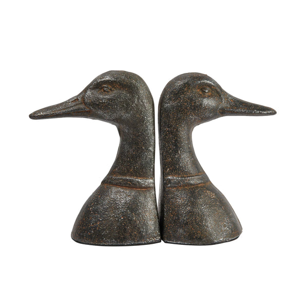 CAST IRON DUCK HEAD BOOKEND (SINGLE)
