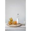 EMBOSSED DRINKING GLASS, AMBER COLOR