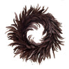FEATHER WREATH, BURGUNDY