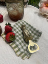 STAINLESS STEEL & CAST ALUMINUM LEOPARD SHAPED BOTTLE OPENER