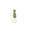 STAINLESS STEEL & CAST ALUMINUM LEOPARD SHAPED BOTTLE OPENER