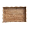 MANGO WOOD SCALLOPED TRAY, NATURAL