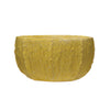 Stoneware Planter, Reactive Glaze, Matte Yellow (Each One Will Vary)