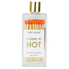 COMING IN HOT MATCHES - GLASS BOTTLE MATCHSTICKS ORANGE
