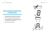 Instructions for making a quick iPhone amplifier using a toilet paper tube on a white background.