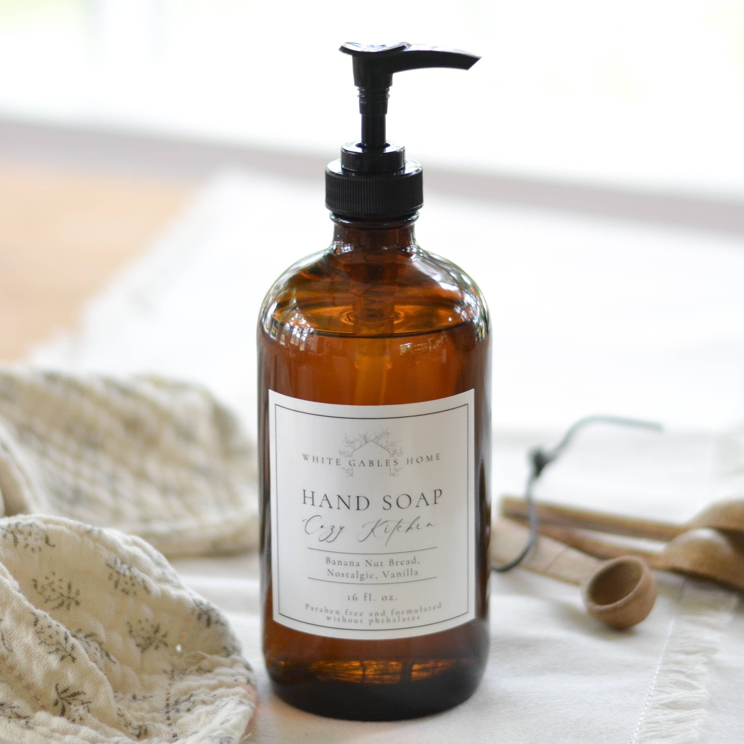 COZY KITCHEN HAND SOAP IN GLASS JAR | MADE IN USA