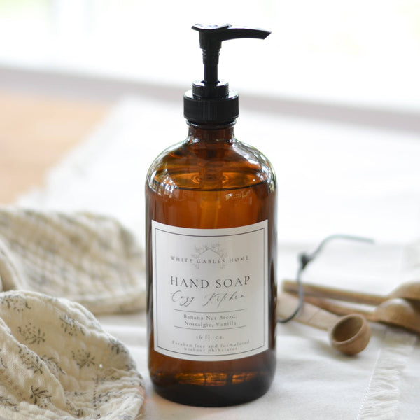 COZY KITCHEN HAND SOAP IN GLASS JAR | MADE IN USA