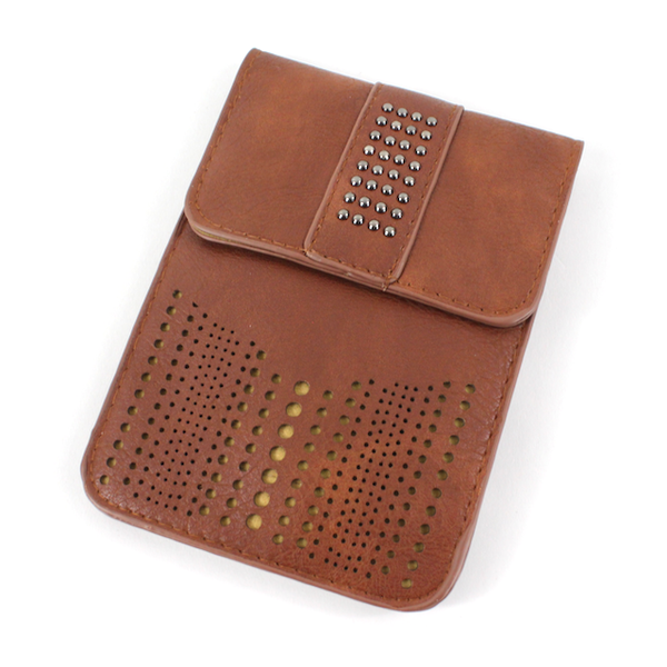 SMALL CROSSBODY BAG BROWN STAMPED
