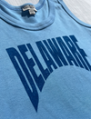 DELAWARE PRINT CROPPED RIBBED TANK