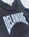 DELAWARE PRINT CROPPED RIBBED TANK