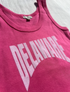 DELAWARE PRINT CROPPED RIBBED TANK