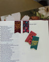 BURGUNDY BLOOMS MAGNETIC BOOKMARK SET