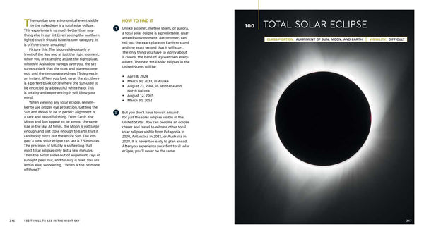 100 THINGS TO SEE IN THE NIGHT SKY, EXPANDED EDITION BY DEAN REGAS: HARDCOVER; 256 PAGES / ENGLISH