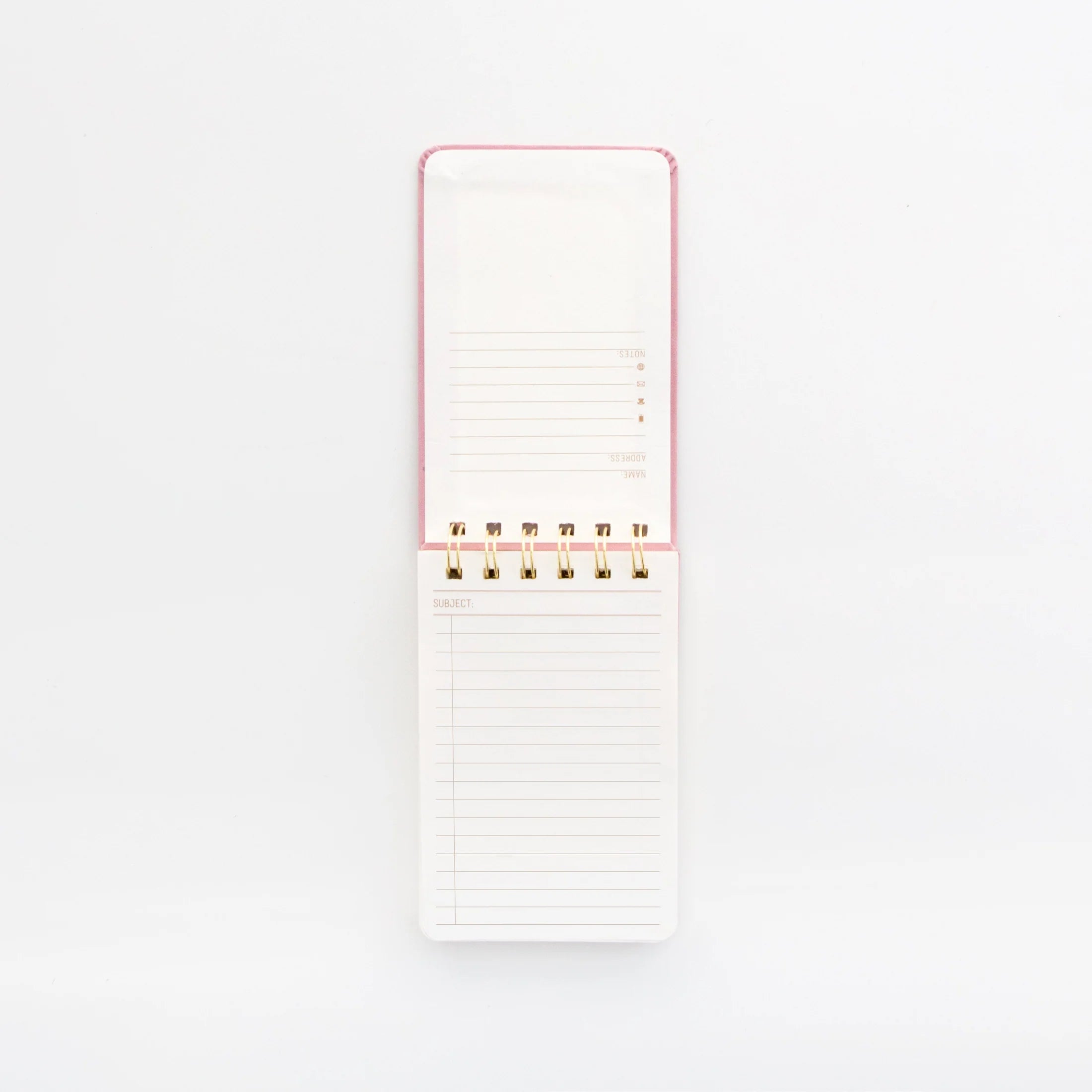 TWIN WIRE CLOTH COVERED NOTEPAD