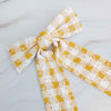 DAISY PICNIC GINGHAM BOW HAIR CLIP