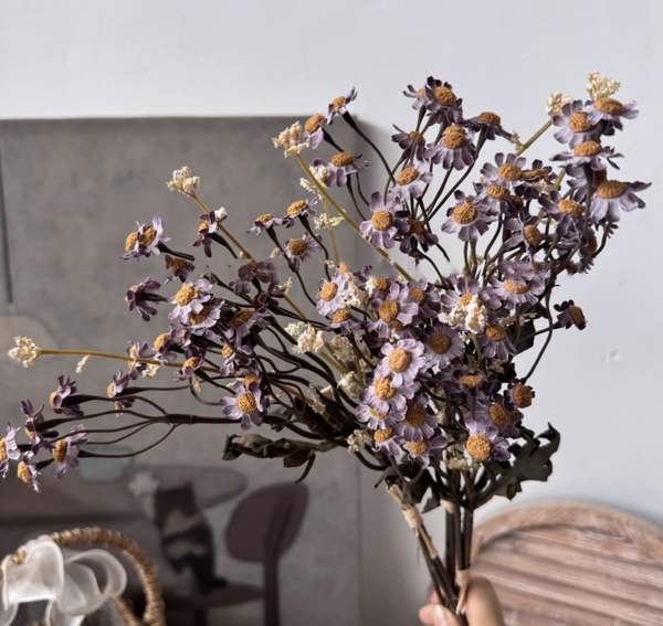 13" TALL FAUX DRIED DAISIES BUNCH