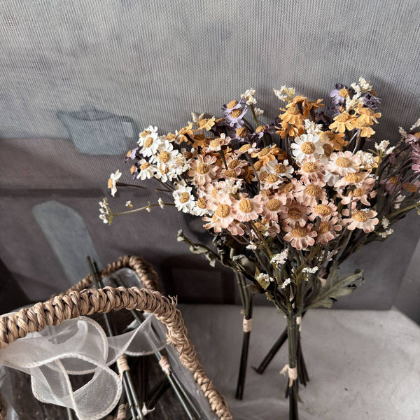 13" TALL FAUX DRIED DAISIES BUNCH