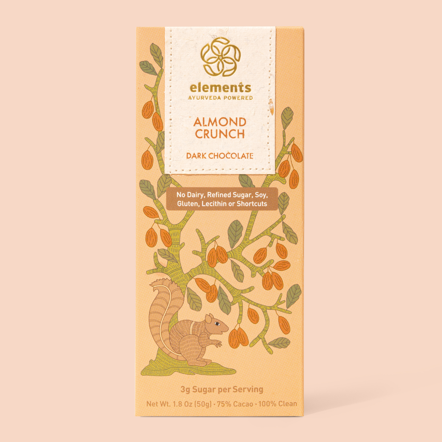 ALMOND CRUNCH 75% DARK CHOCOLATE