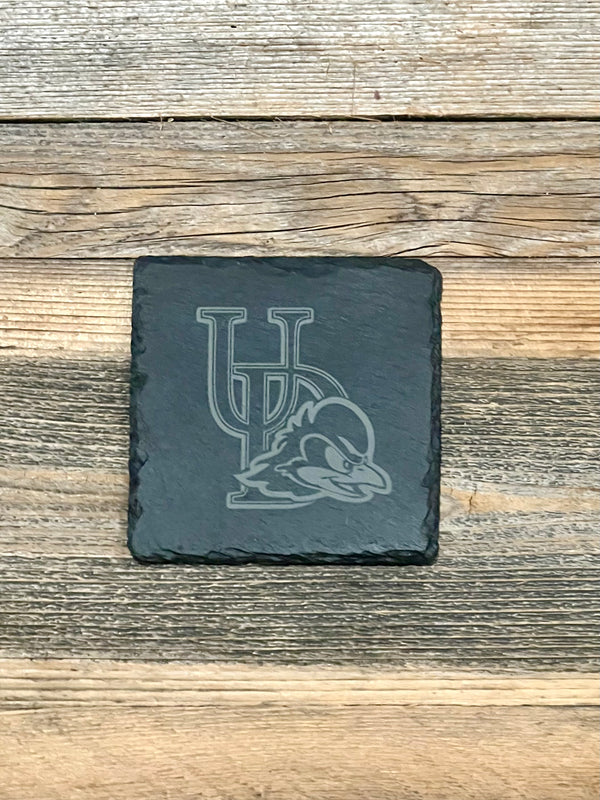 FOUR DOG DESIGNS SLATE COASTERS - DELAWARE