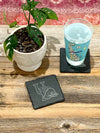 FOUR DOG DESIGNS SLATE COASTERS - DELAWARE