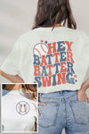 BATTER SWING BASEBALL GRAPHIC T-SHIRTS