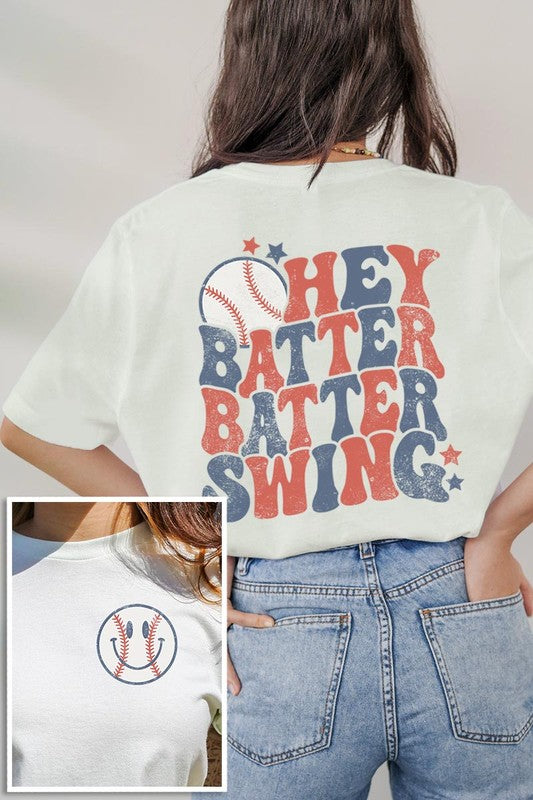 BATTER SWING BASEBALL GRAPHIC T-SHIRTS