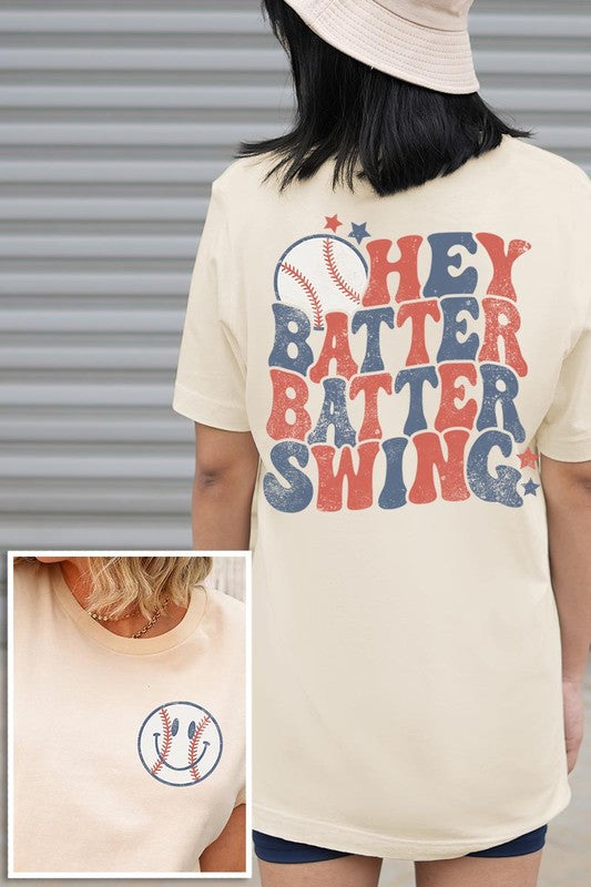 BATTER SWING BASEBALL GRAPHIC T-SHIRTS