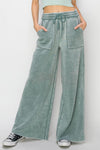 HIGH RISE WIDE LEG DRAWSTRING PANTS