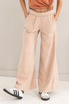 HIGH RISE WIDE LEG DRAWSTRING PANTS